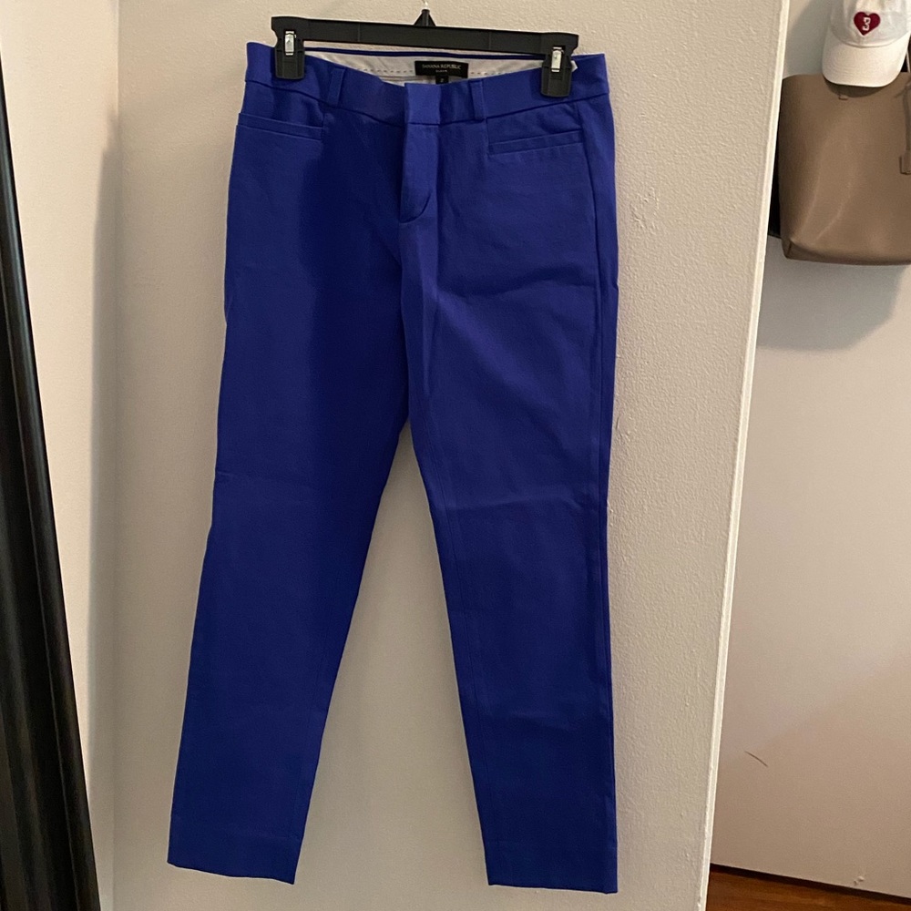 Banana Republic blue Sloan pants